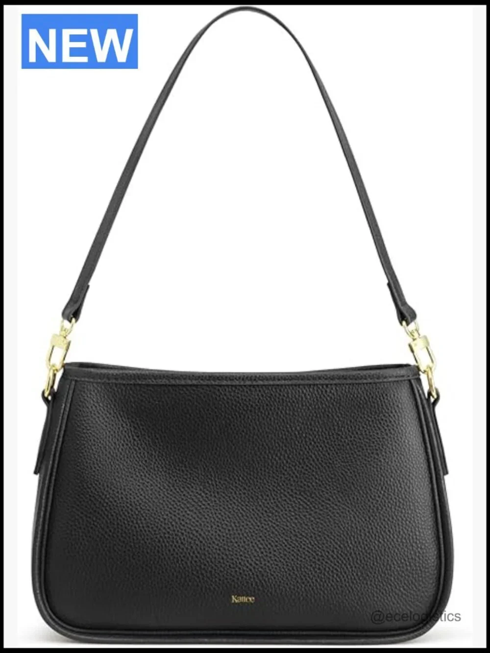 Medium Leather Hobo Bag with 2 Removable Straps